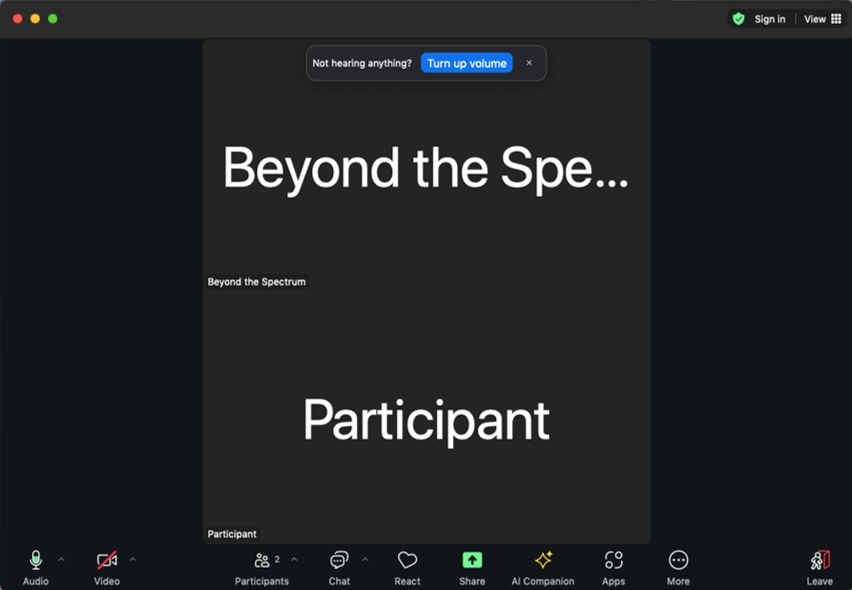 Social story image 5 Zoom joining screen