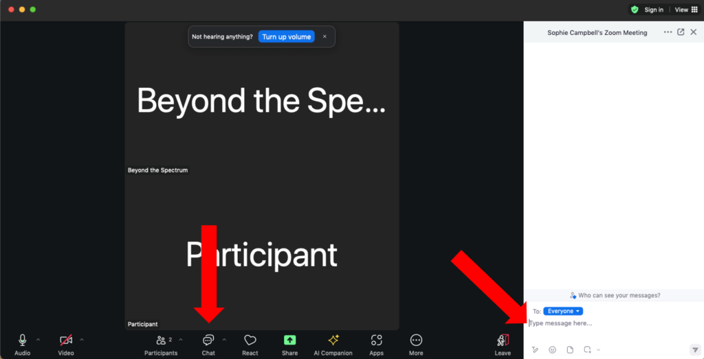 Social story image 9 Zoom chat